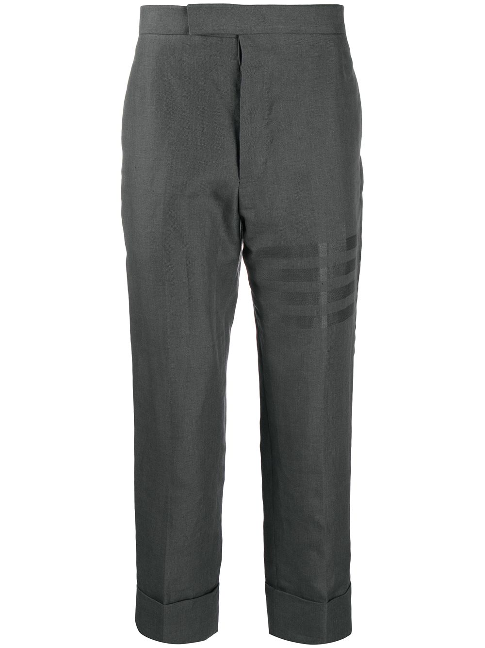 Thom Browne Fit 1 后饰带长裤 - 灰色