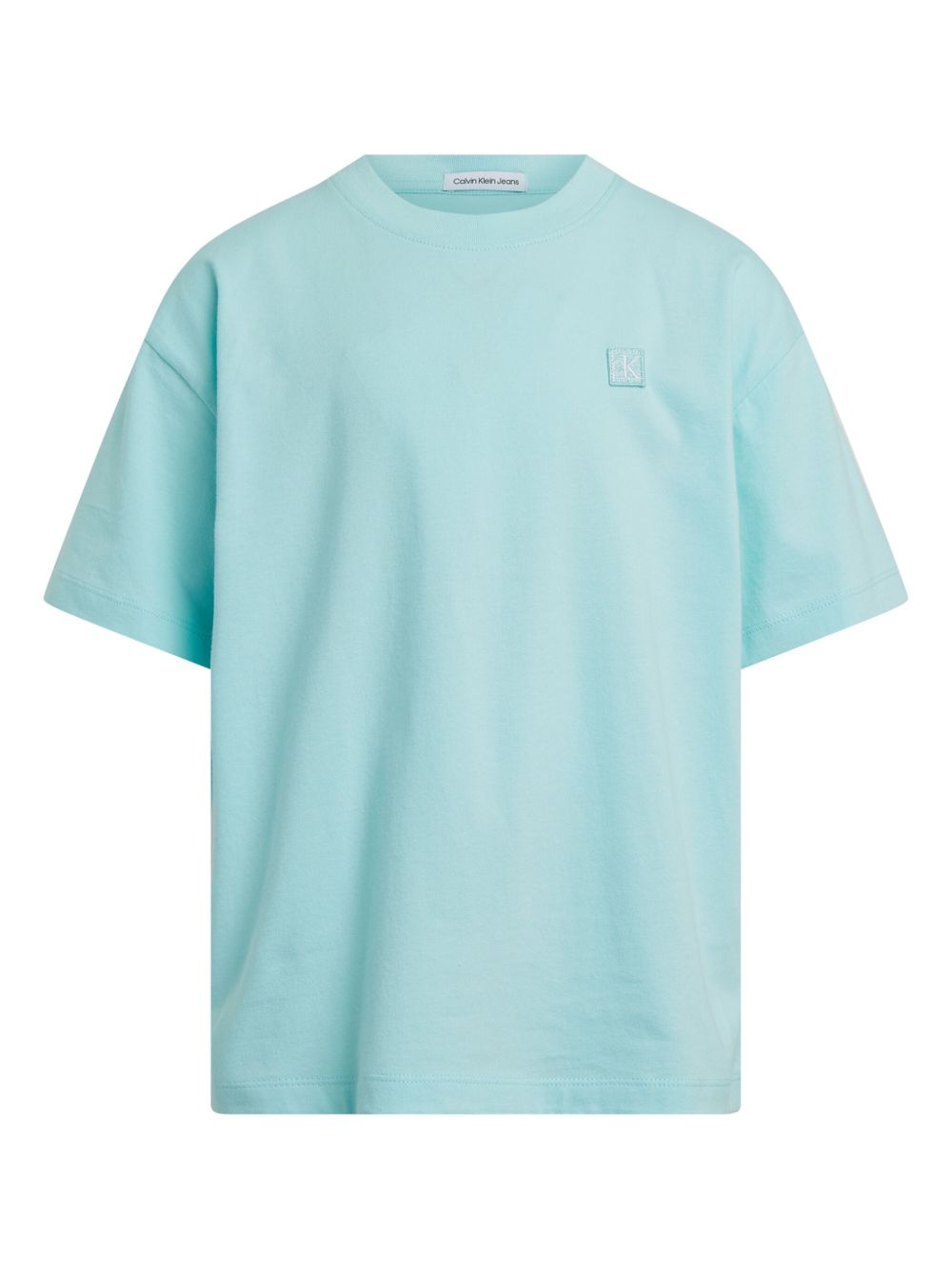 Calvin Klein Kids logo贴花T恤 - 蓝色
