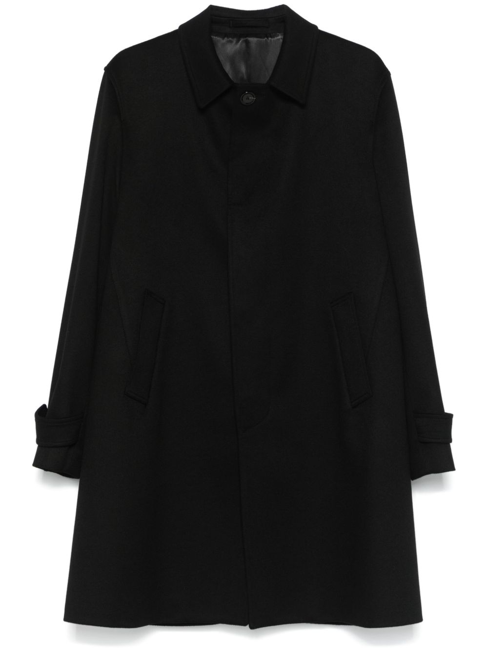 Lardini 初剪羊毛外套 - 黑色