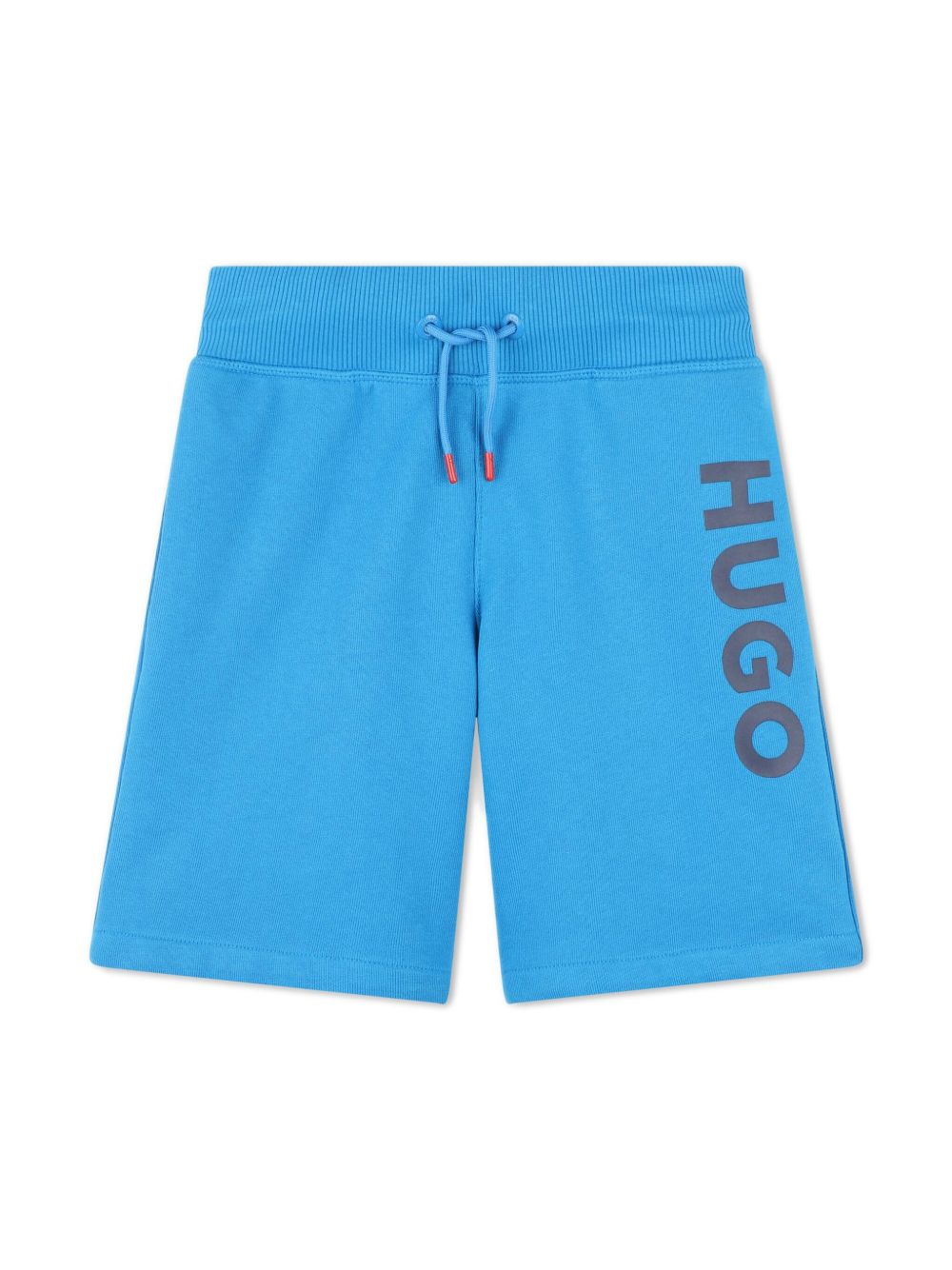 HUGO KIDS logo印花运动短裤 - 蓝色