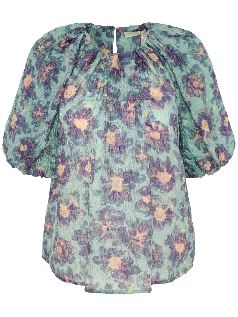 Ulla Johnson Marseille 罩衫 - 绿色