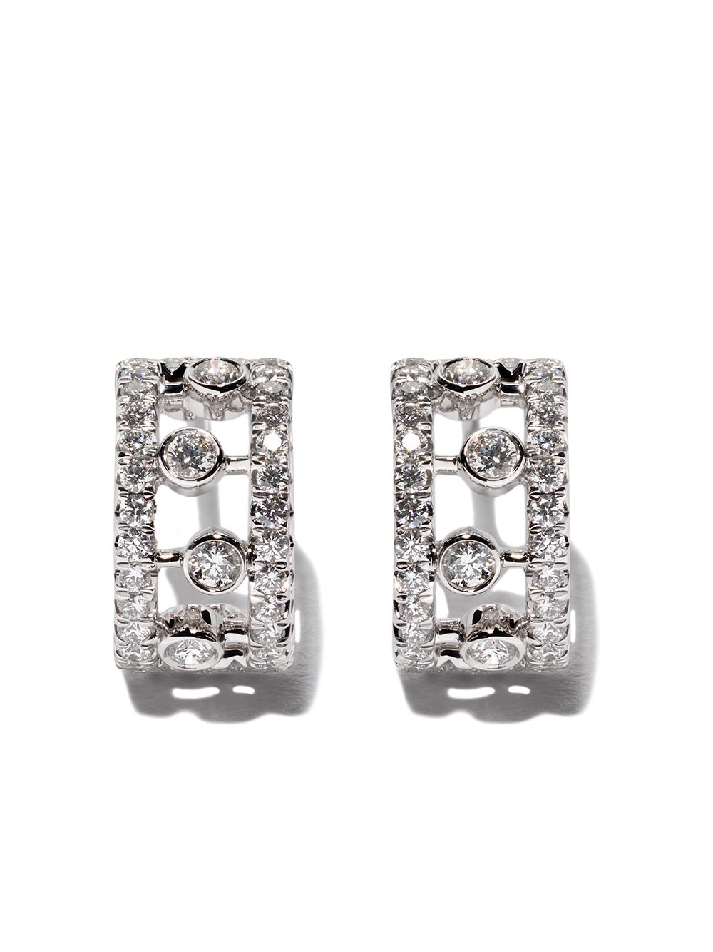 De Beers Jewellers Dewdrop钻石耳环 - 银色