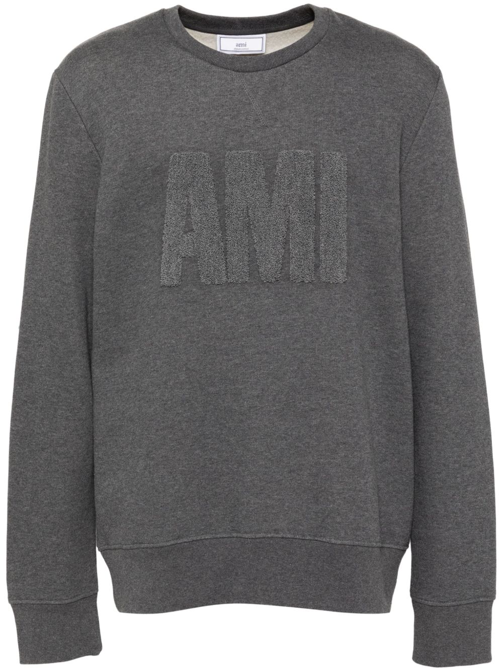 AMI Paris 标贴卫衣 - 灰色