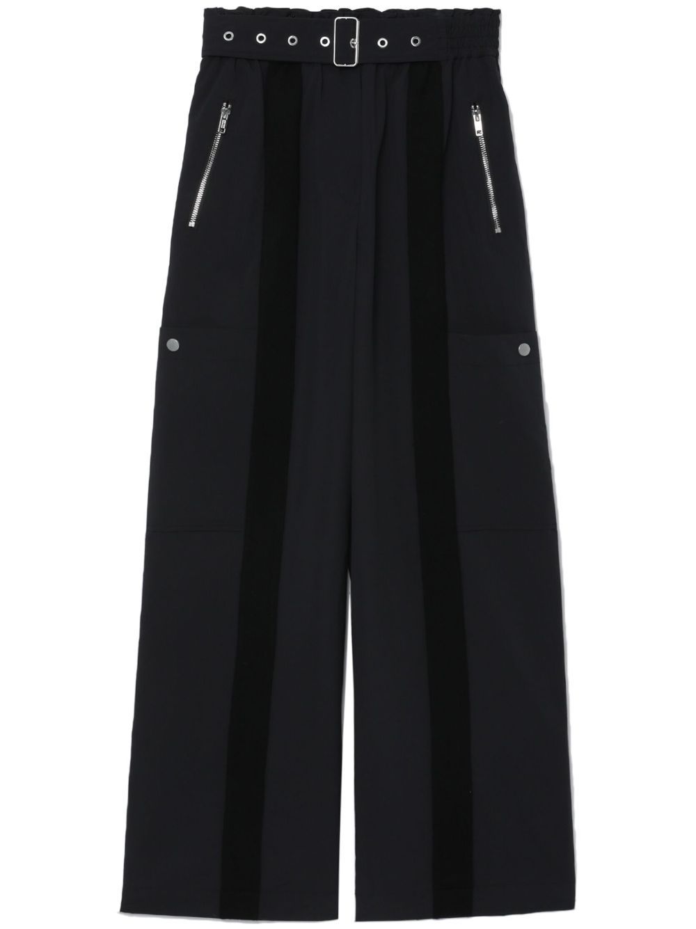 3.1 Phillip Lim 束腰高腰阔腿长裤 - 黑色