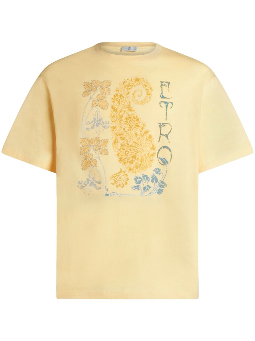 ETRO 图案印花平纹针织T恤 - 中性色