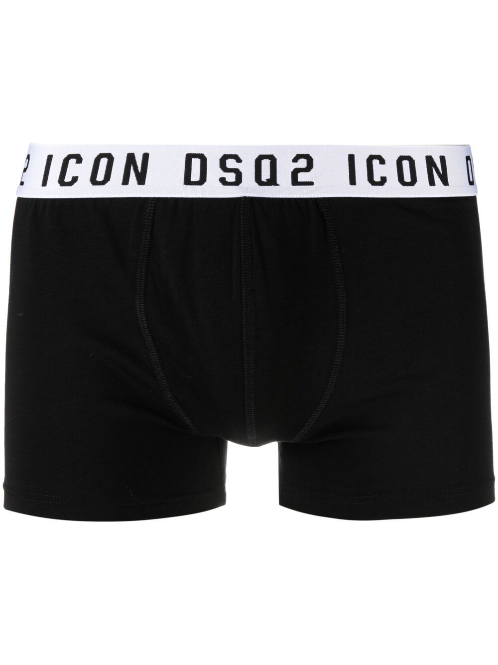 DSQUARED2 D2次方 Icon logo裤腰四角裤 - 黑色