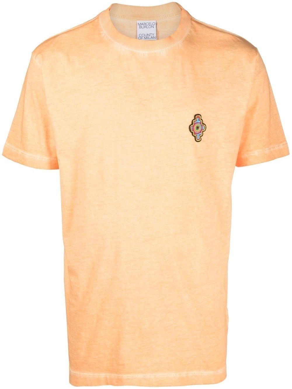 Marcelo Burlon County of Milan Sunset Cross 短袖T恤 - 橘色