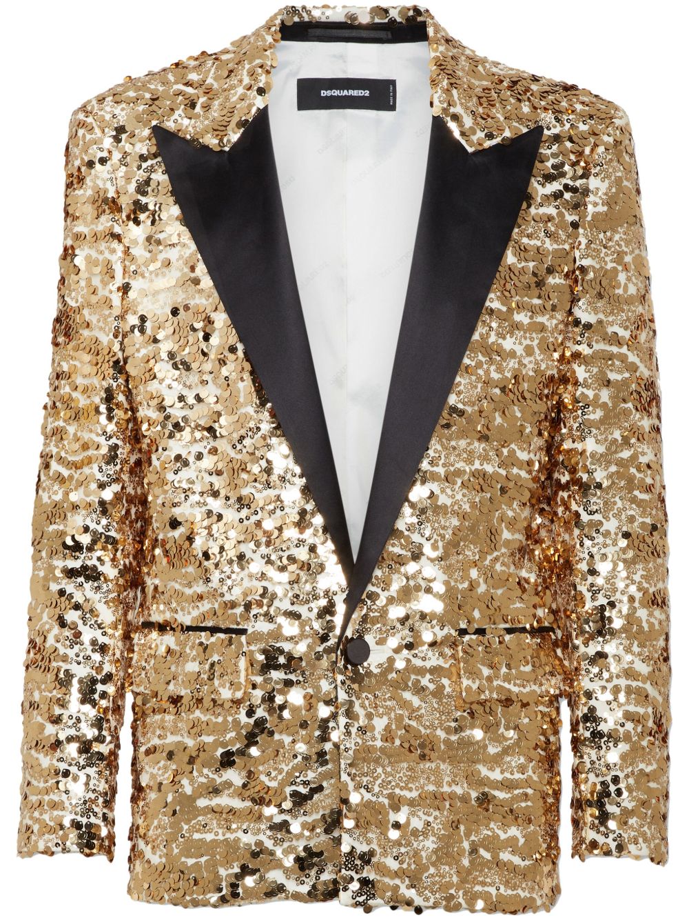 DSQUARED2 亮片晚宴夹克 - 金色
