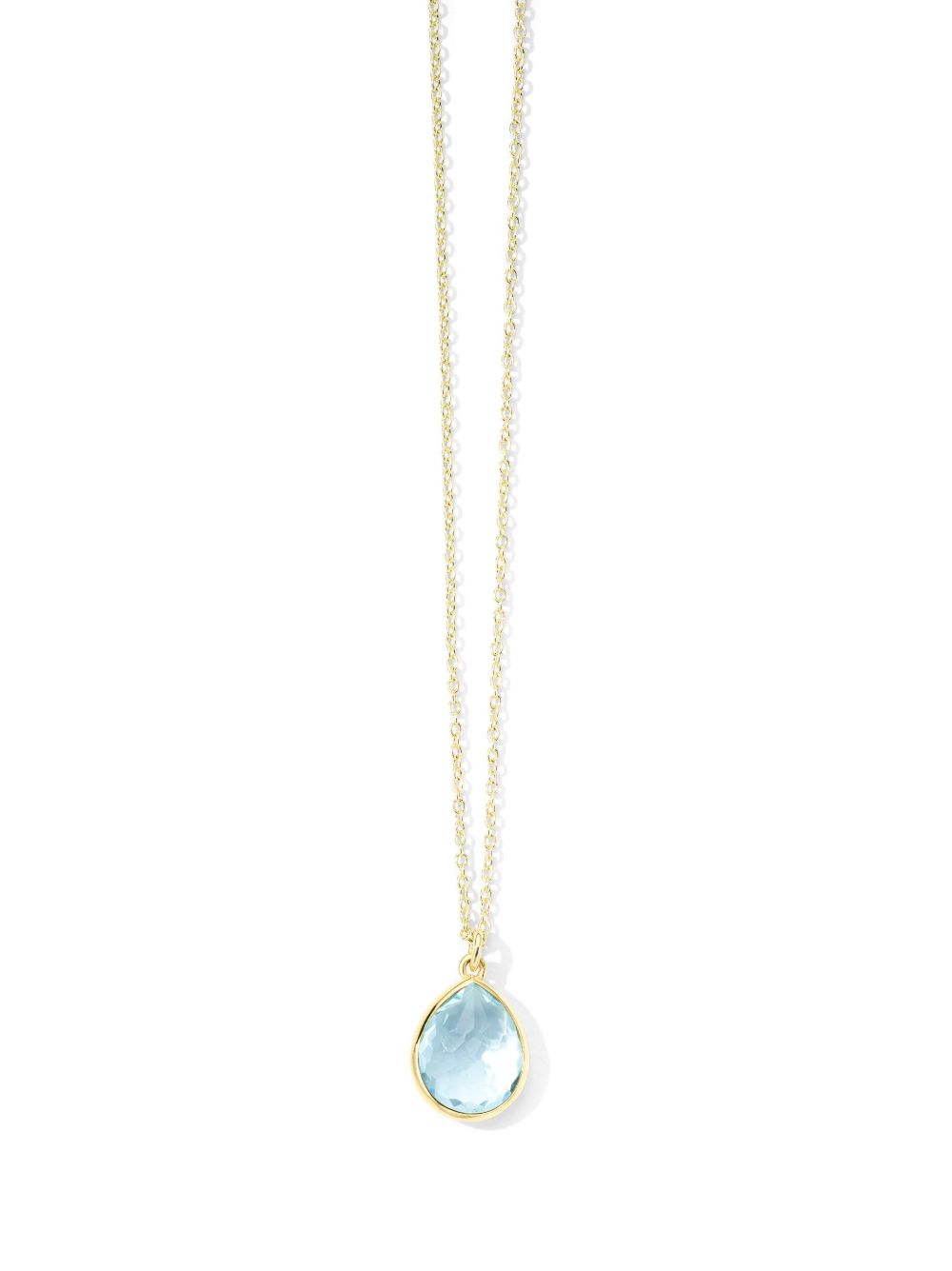 IPPOLITA Rock Candy Mini Teardrop 18K黄金黄玉项链 - 金色