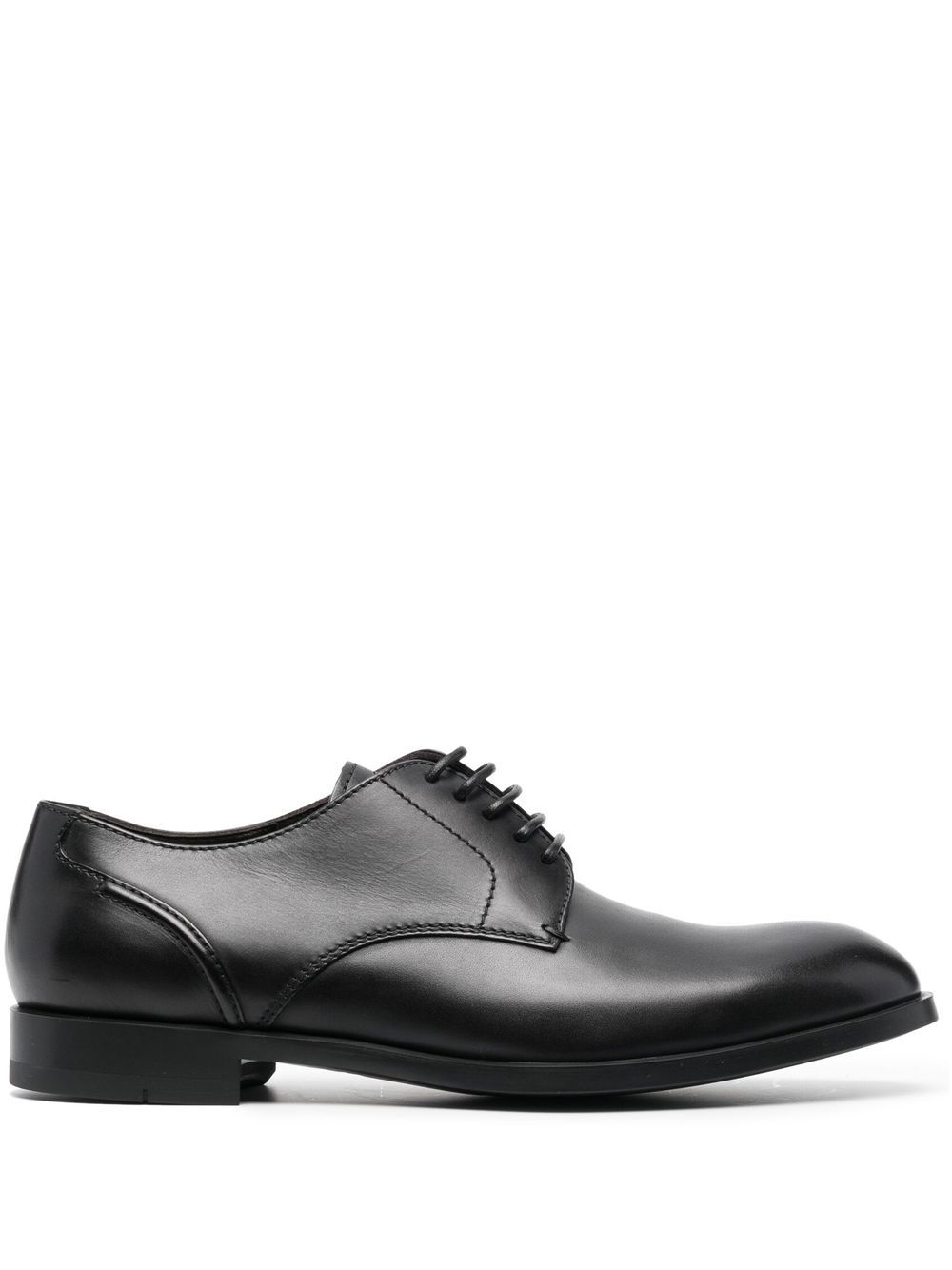 Zegna 系带德比鞋 - 黑色