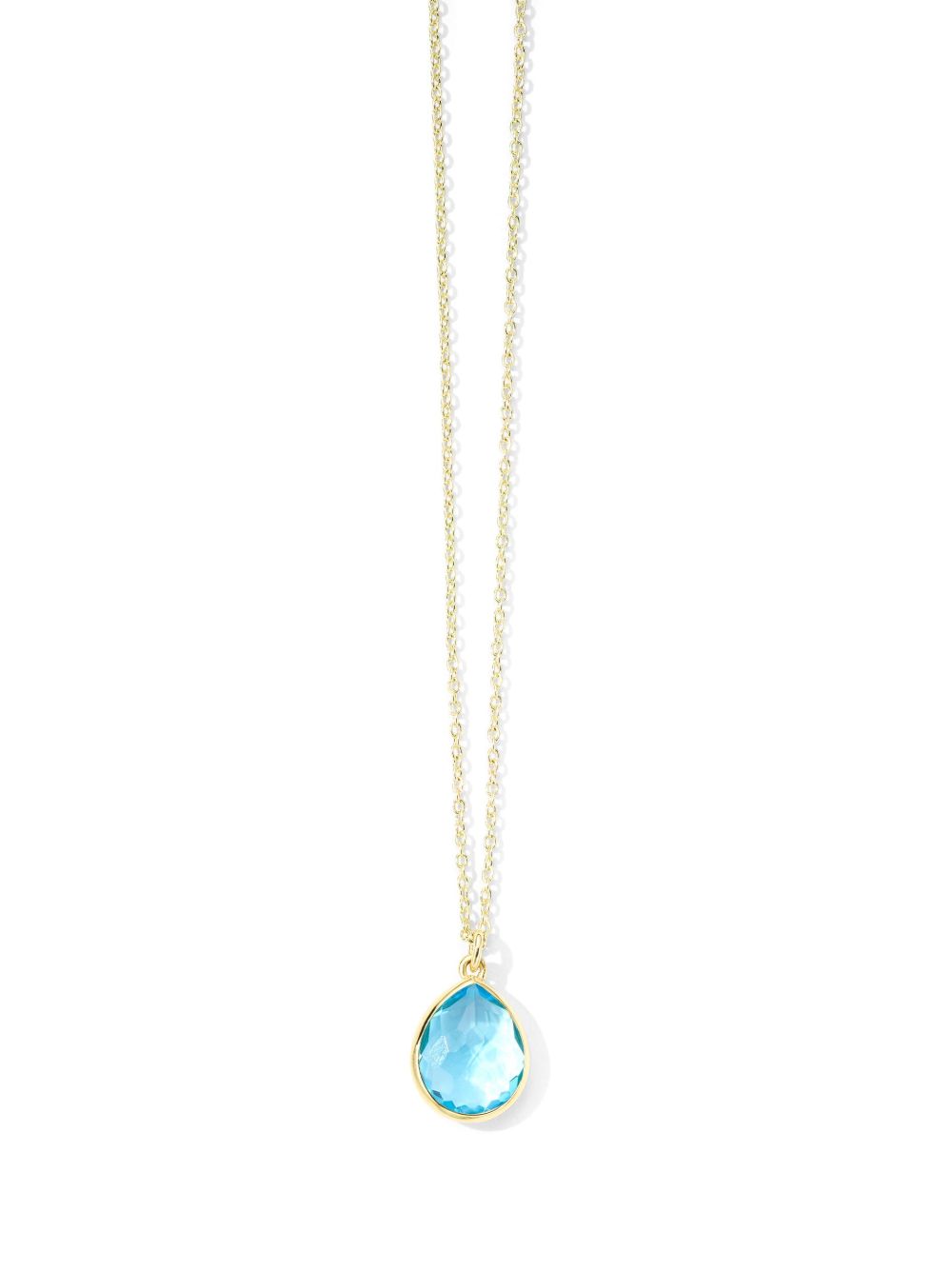 IPPOLITA Rock Candy Mini Teardrop 18K黄金黄玉项链 - 金色