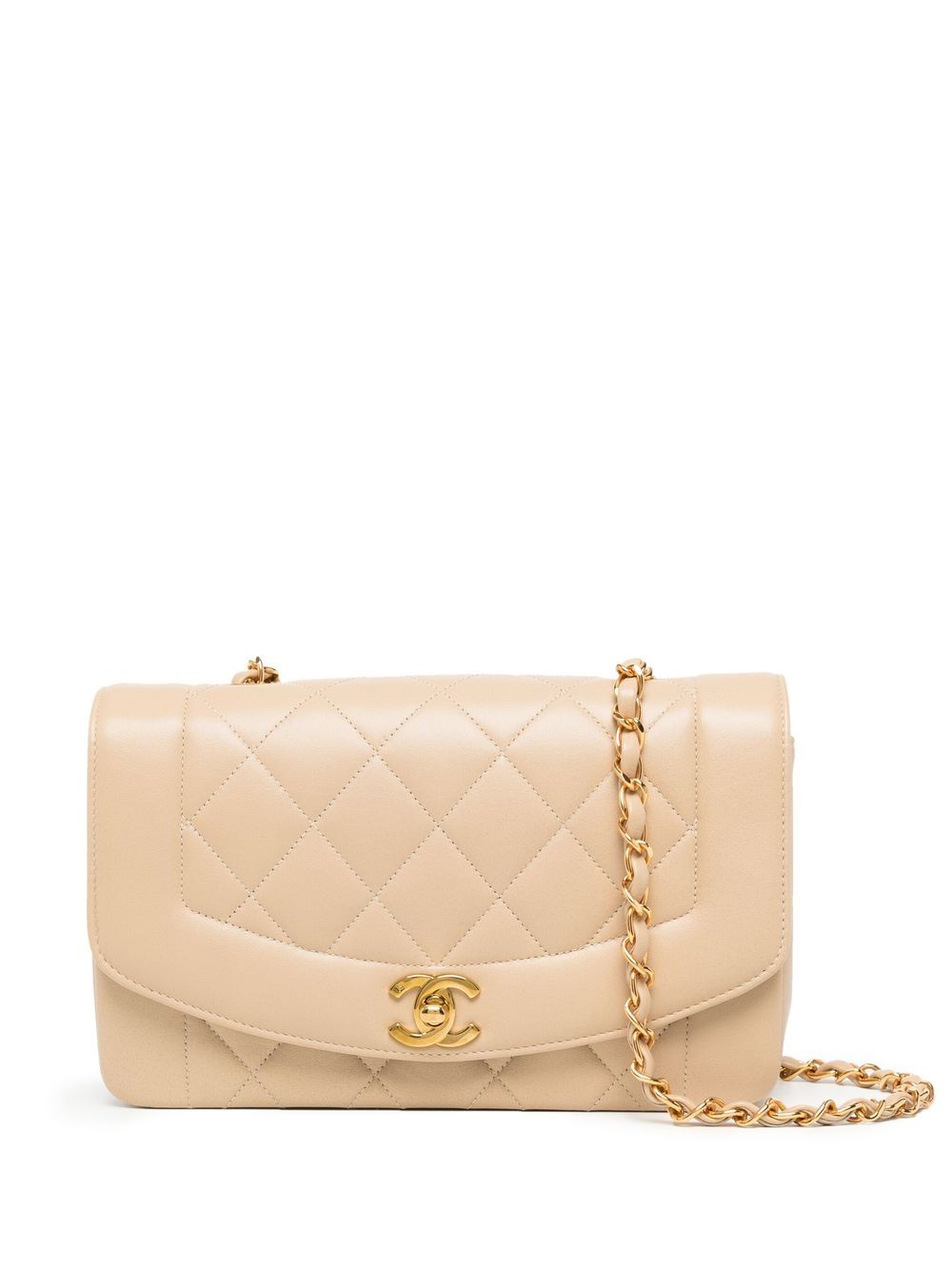 CHANEL Pre-Owned Diana 小号单肩包（1994-1996年典藏款） - 褐色