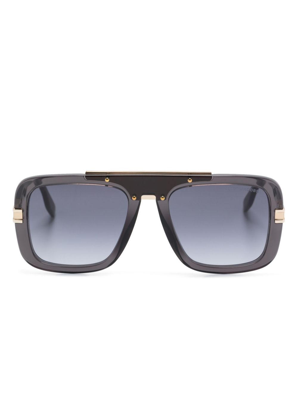 Marc Jacobs Eyewear Marc 670S 飞行员镜框太阳眼镜 - 灰色