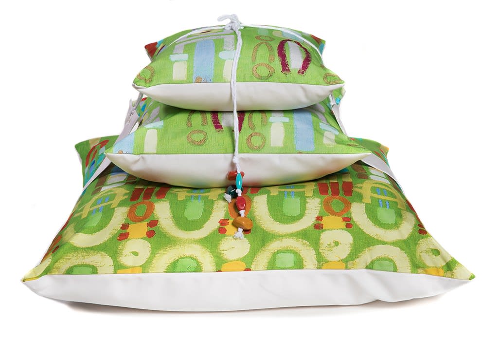 Le Bottege su Gologone Pyramid Cushions 80x80 + 50x50 + 40x40 X H 60 CM
