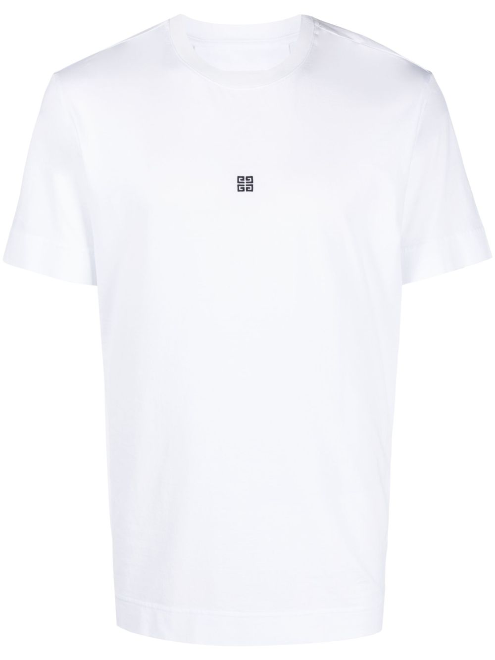 Givenchy logo刺绣棉T恤 - 白色