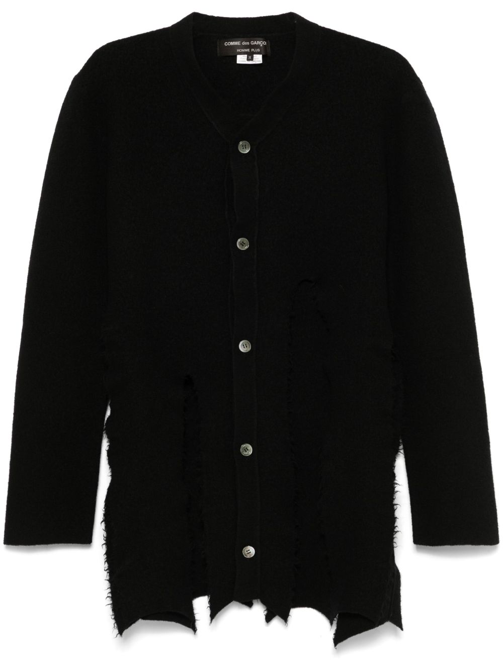 Comme des Garçons Homme Plus 流苏边开衫 - 黑色