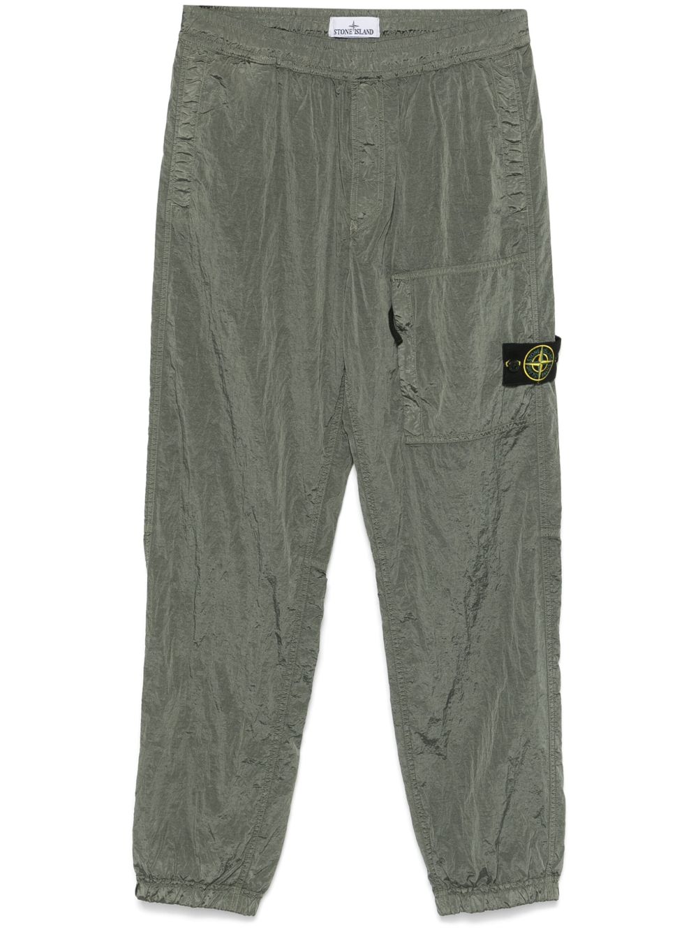Stone Island 罗盘徽章工装裤 - 绿色