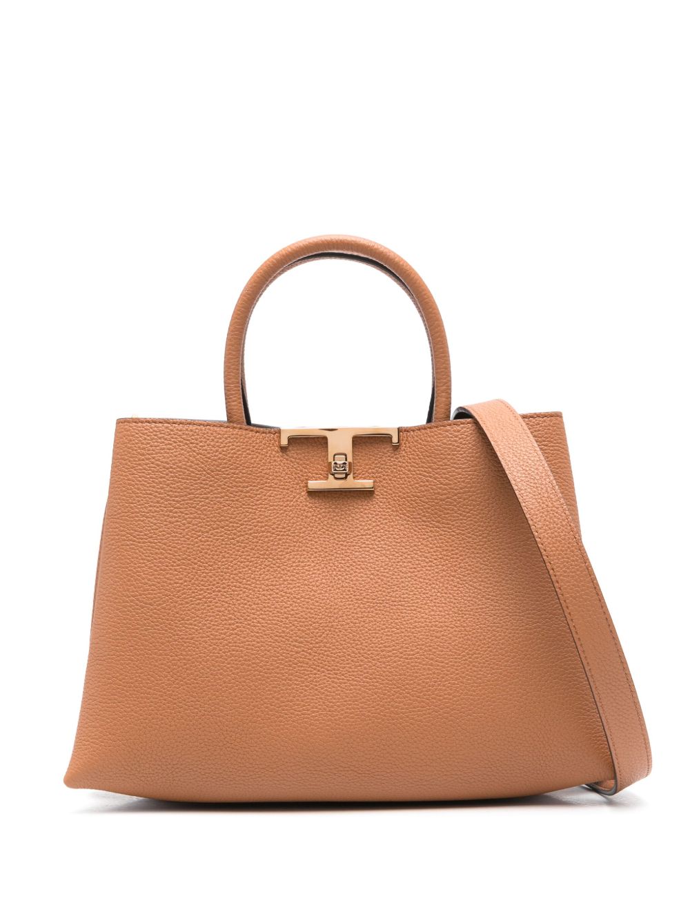 Tod's T Timeless 皮质托特包 - 褐色