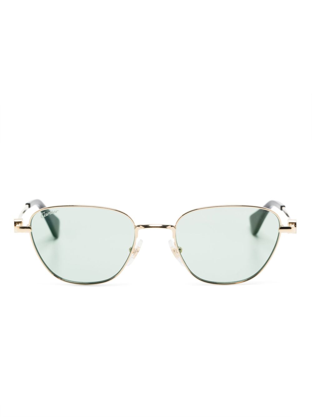 Cartier Eyewear 蝴蝶形镜框太阳眼镜 - 金色