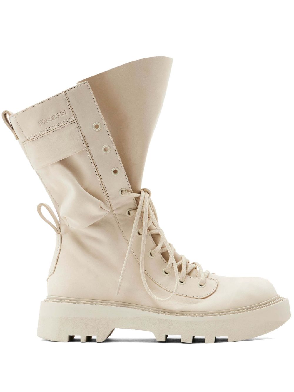 JW Anderson 军风皮靴 - 白色