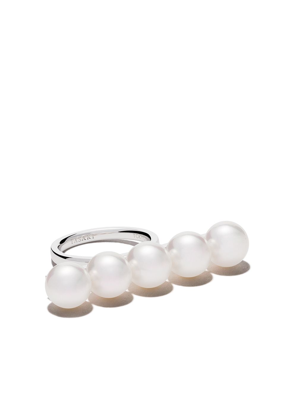 TASAKI Collection Line Balance Signature 18K白金戒指 - 银色