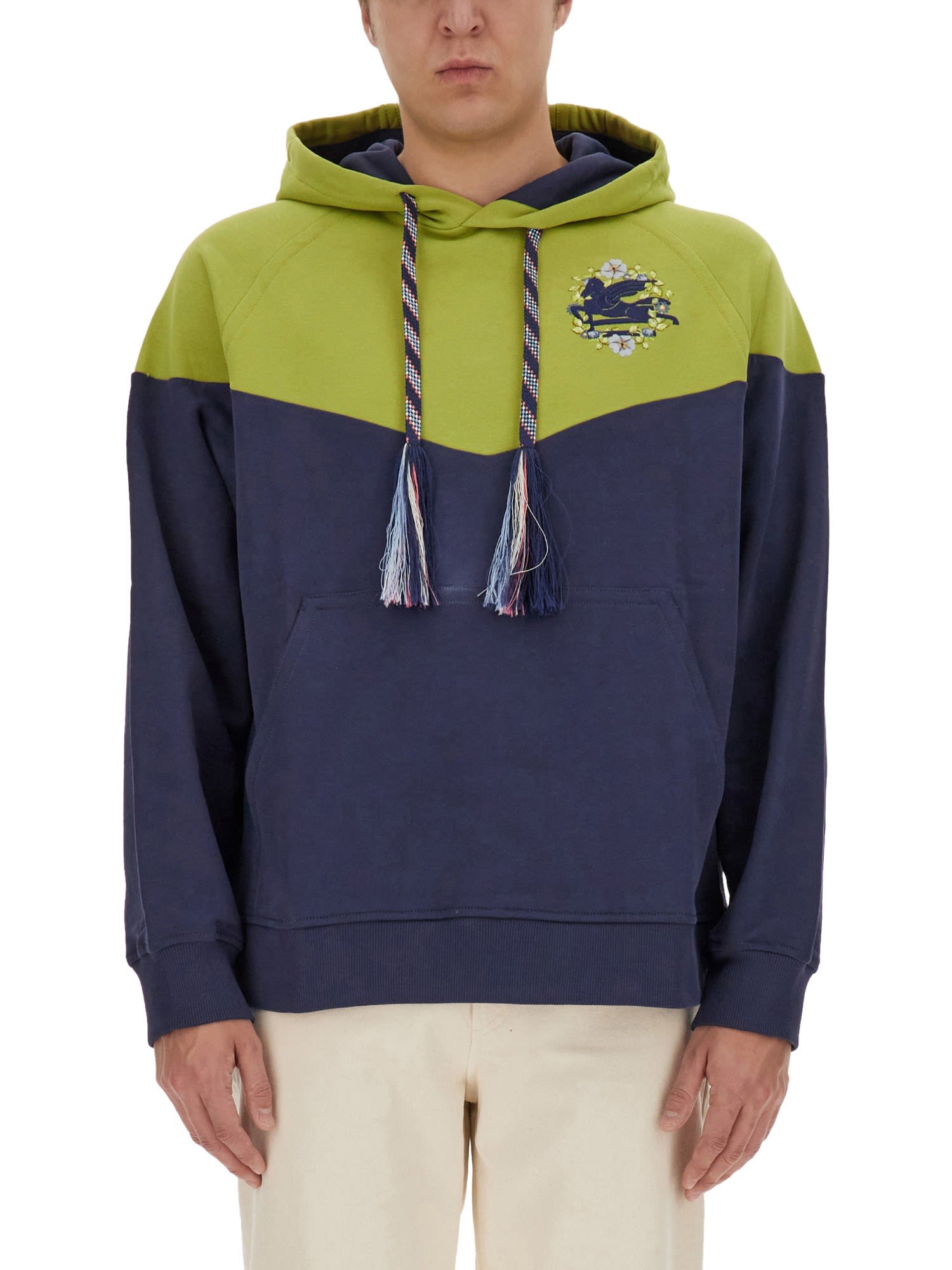 Etro 带帽logo卫衣