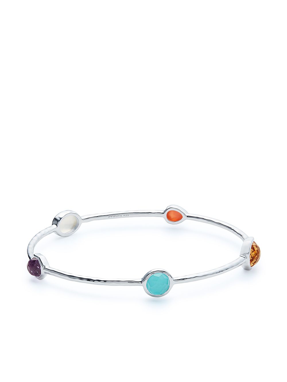 IPPOLITA Rock Candy 5个矿石手镯 - 银色
