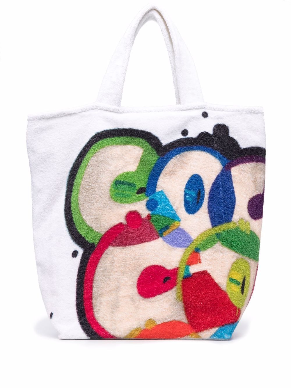 CHANEL Pre-Owned 大logo沙滩包套装（2020年代典藏款） - 白色
