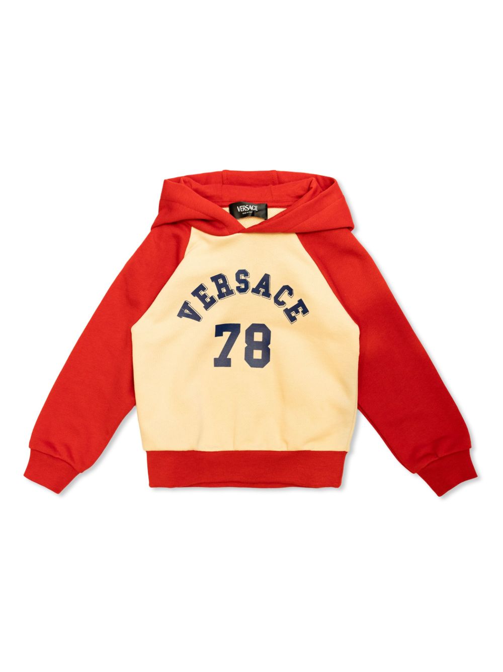 Versace Kids logo印花棉卫衣 - 红色