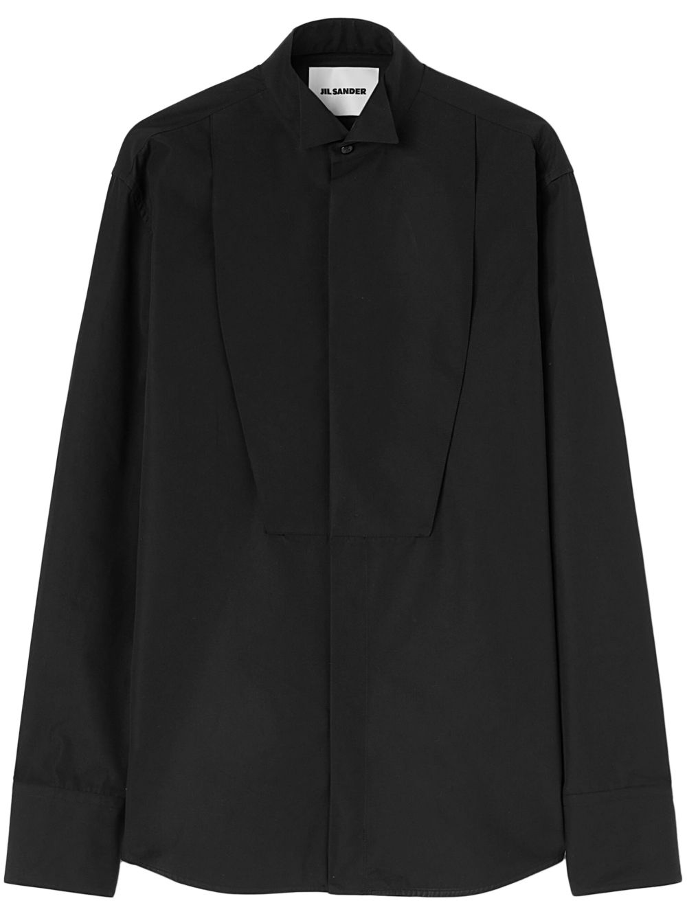 Jil Sander 经典棉衬衫 - 黑色