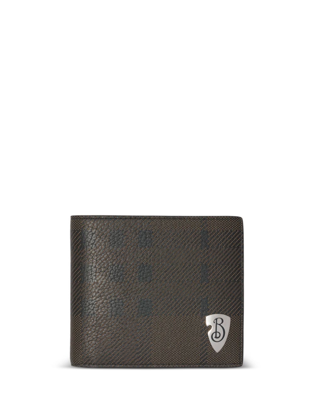 Burberry B Shield 对折钱包 - 褐色