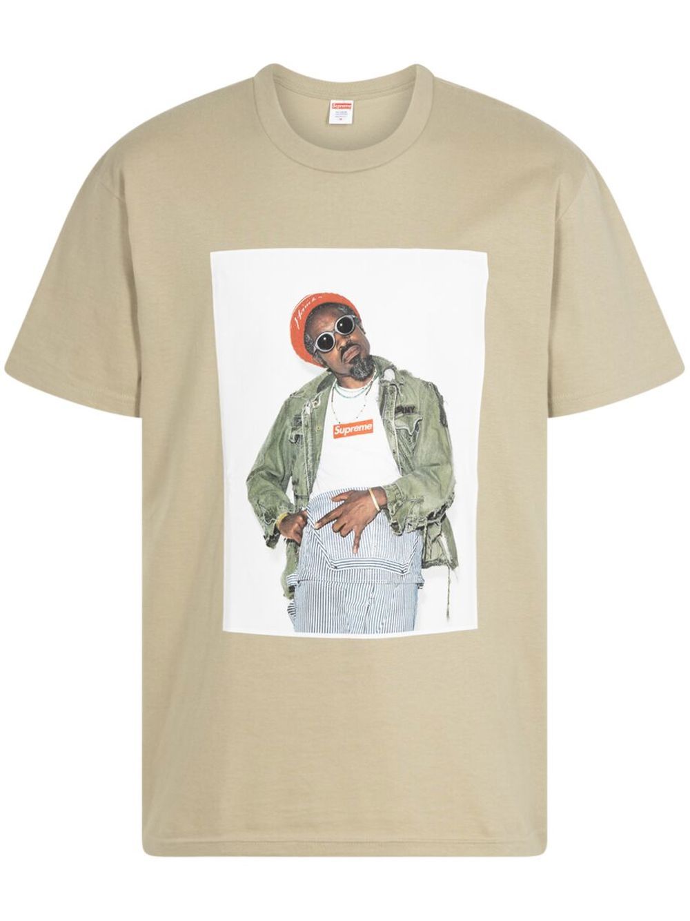 Supreme Andre 3000 图案印花T恤 - 中性色