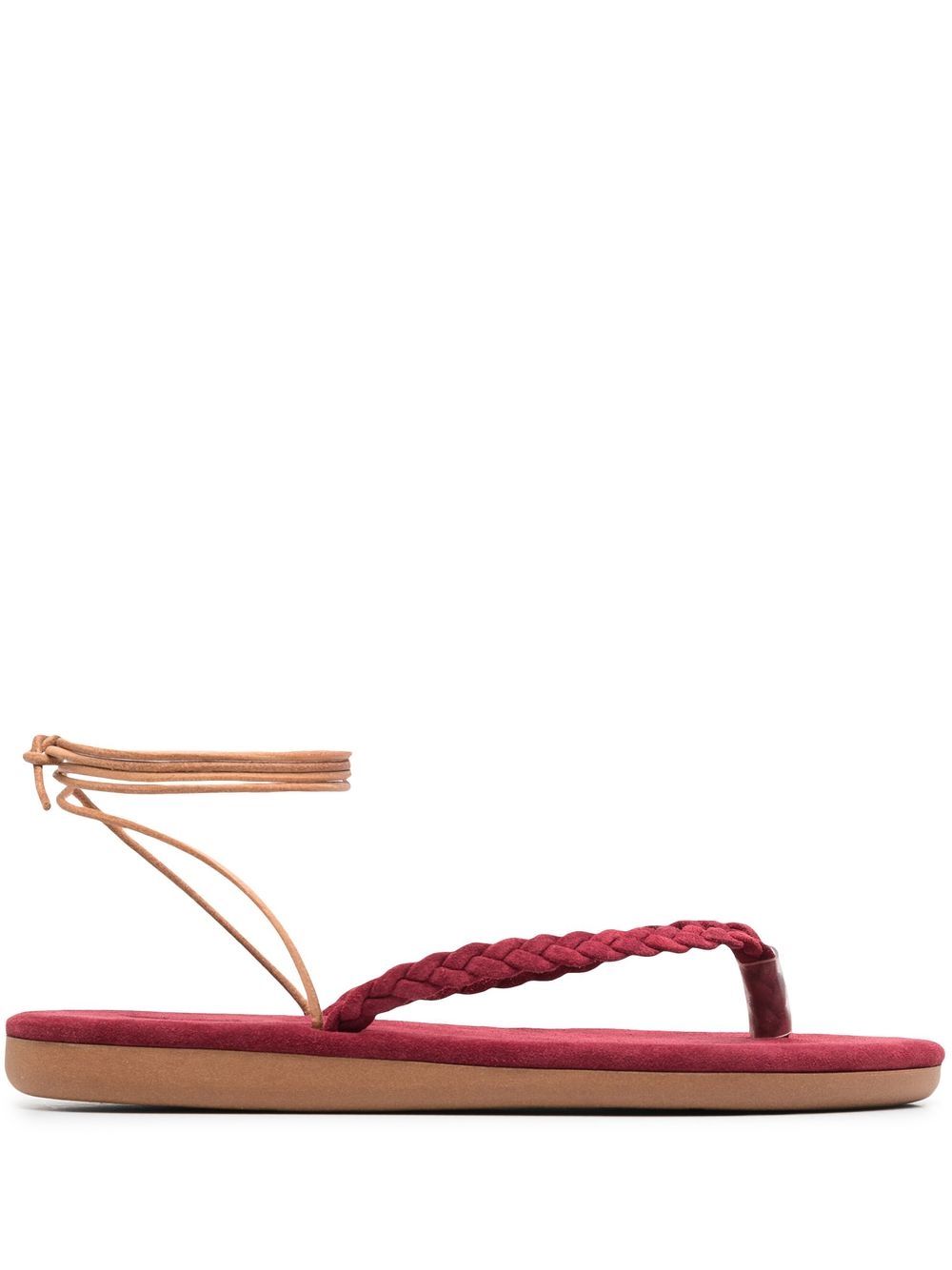 Ancient Greek Sandals Plage 系带凉鞋 - 红色