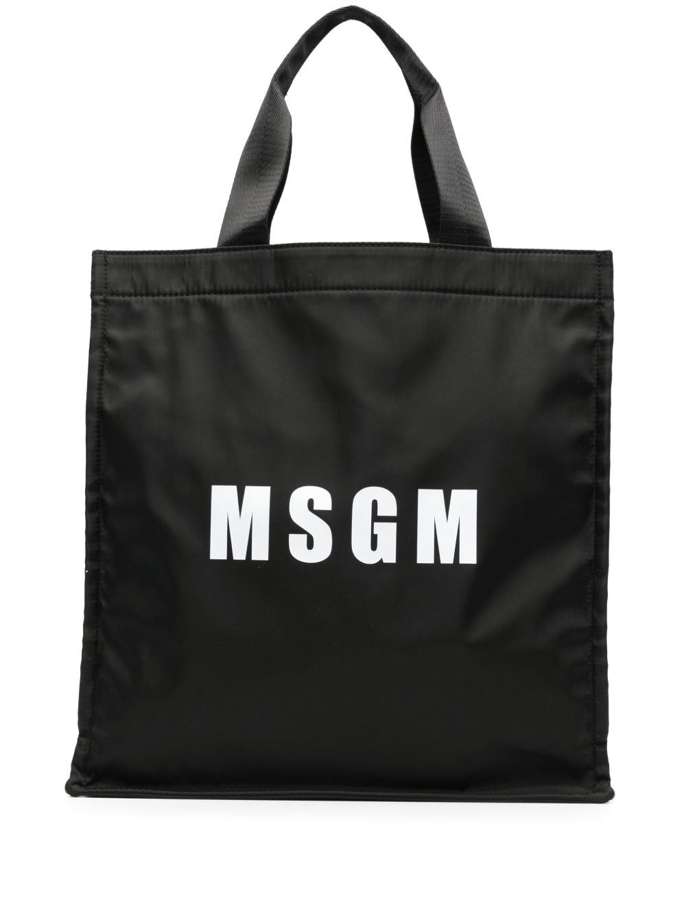 MSGM logo印花托特包 - 黑色