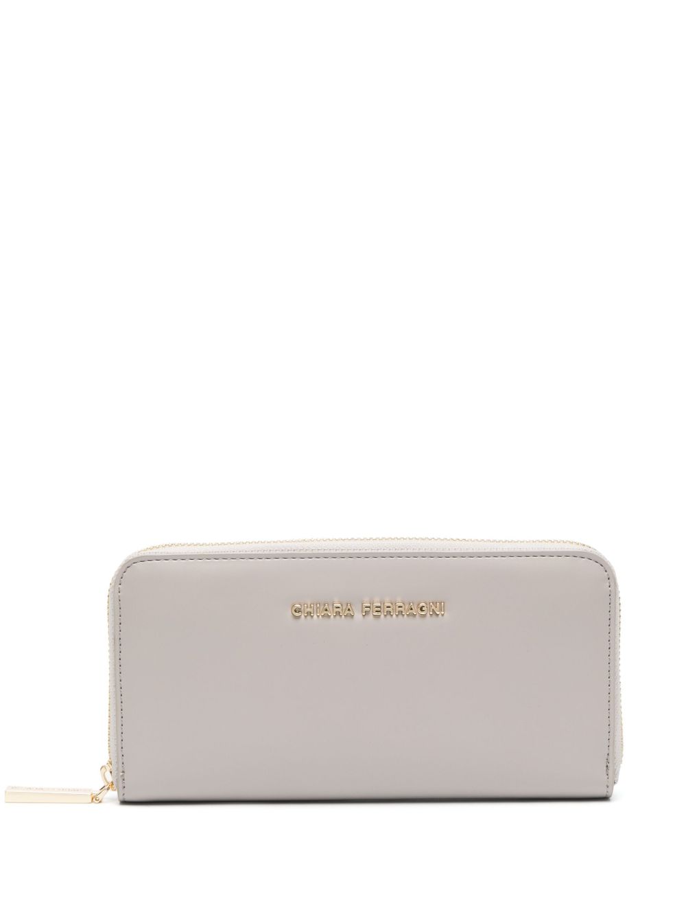 Chiara Ferragni logo皮质钱包 - 中性色