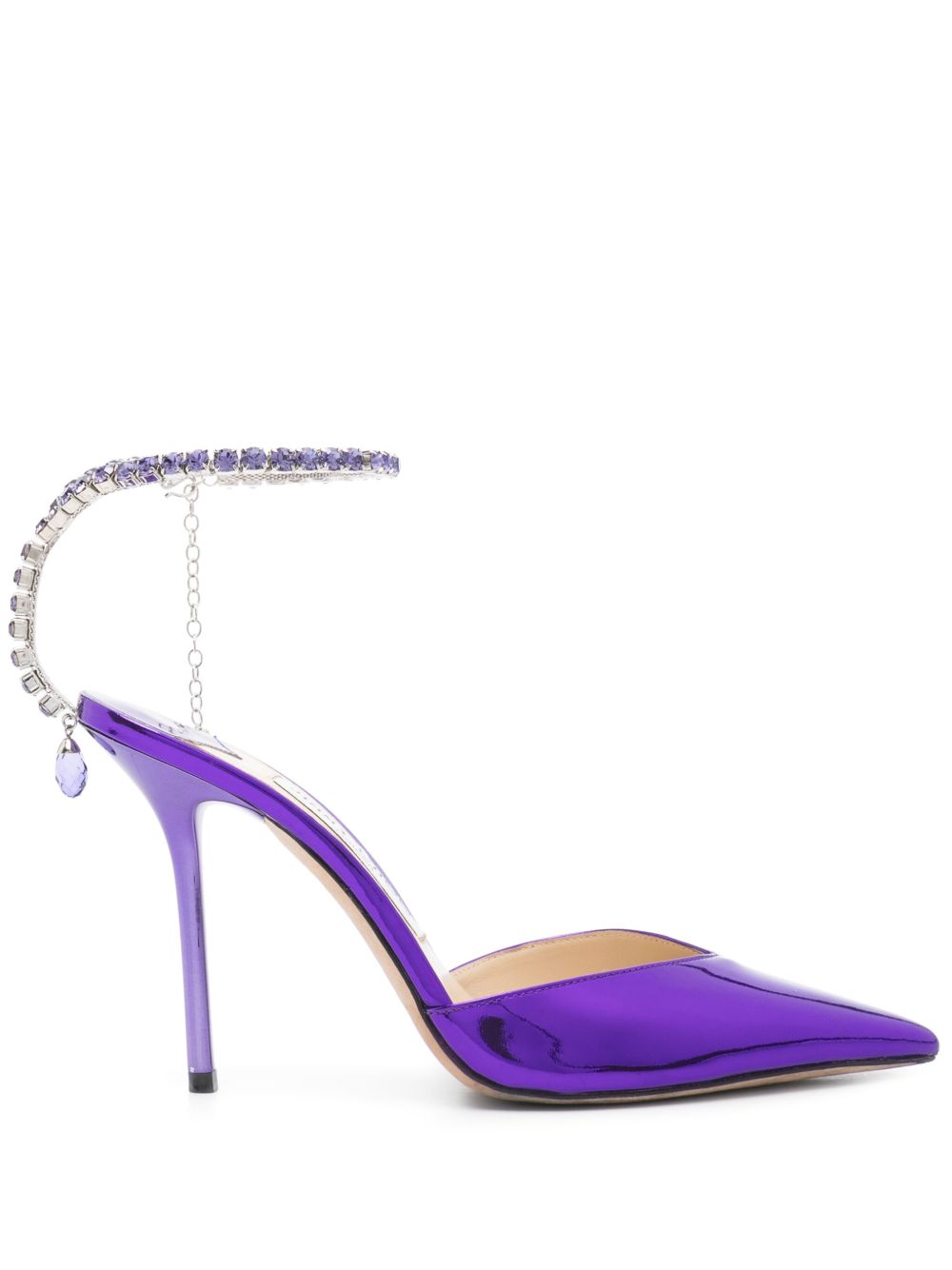 Jimmy Choo Pre-Owned Saeda 高跟鞋（10厘米） - 紫色
