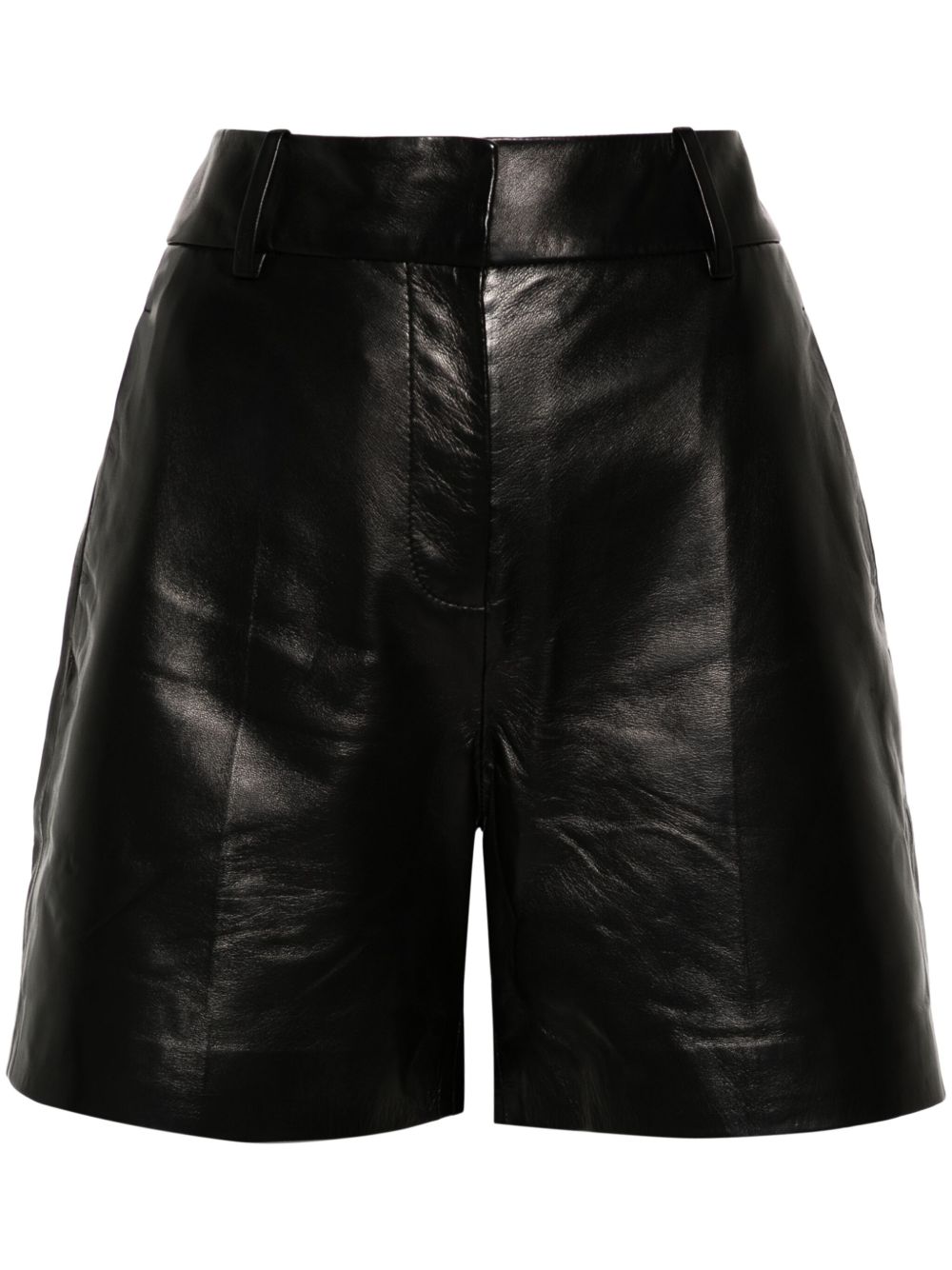 Ermanno Scervino 皮质短裤 - 黑色