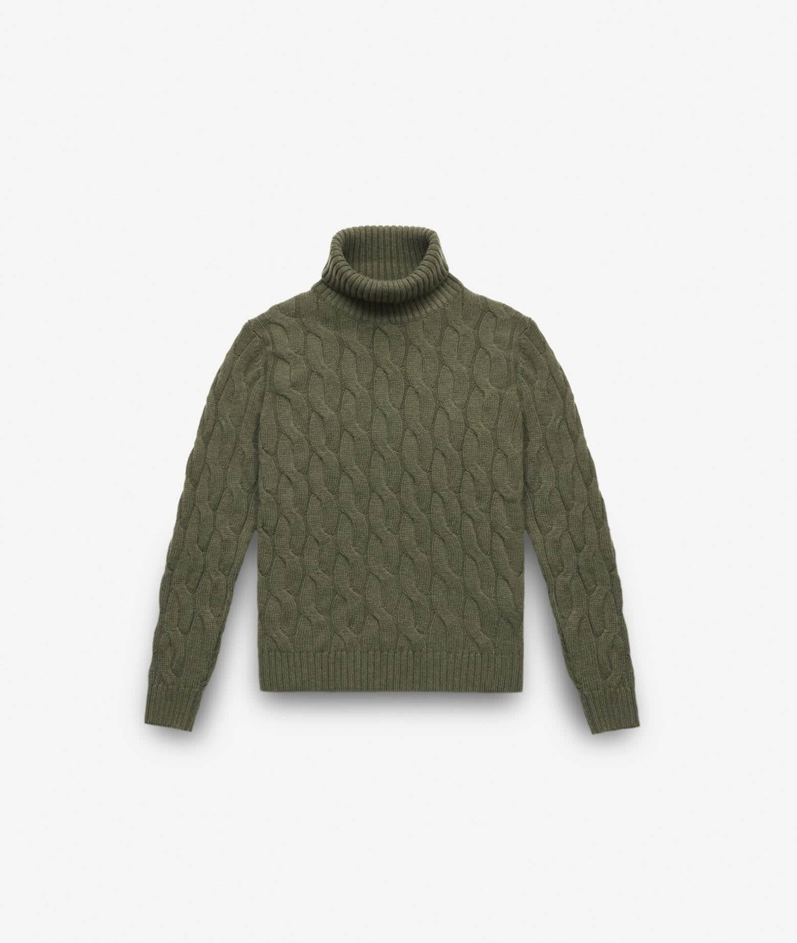 Larusmiani 高领绒球毛衣