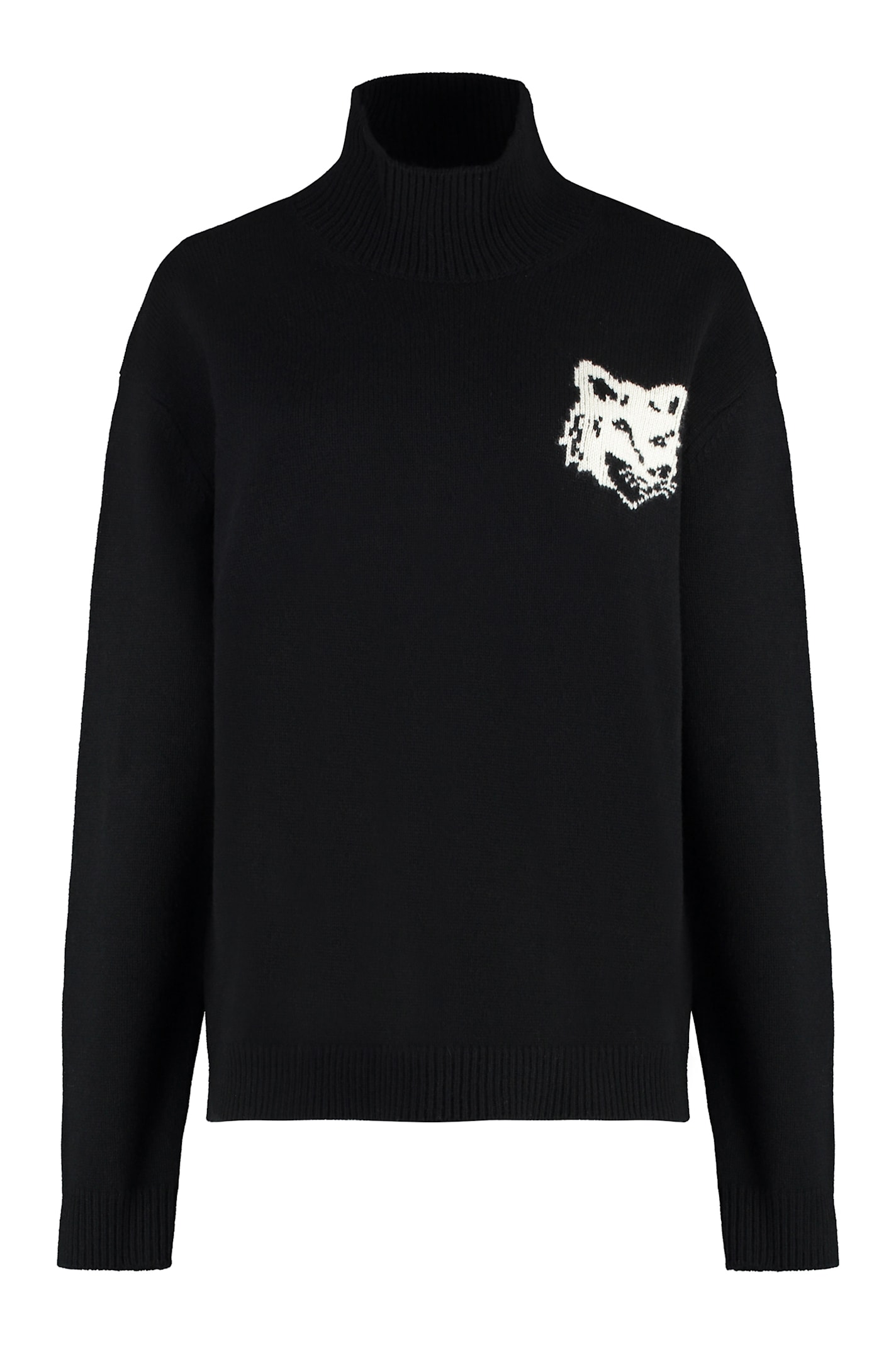 Maison Kitsuné 羊毛混纺高领毛衣