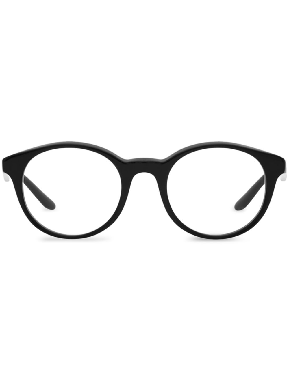 Giorgio Armani 圆框眼镜 - 黑色
