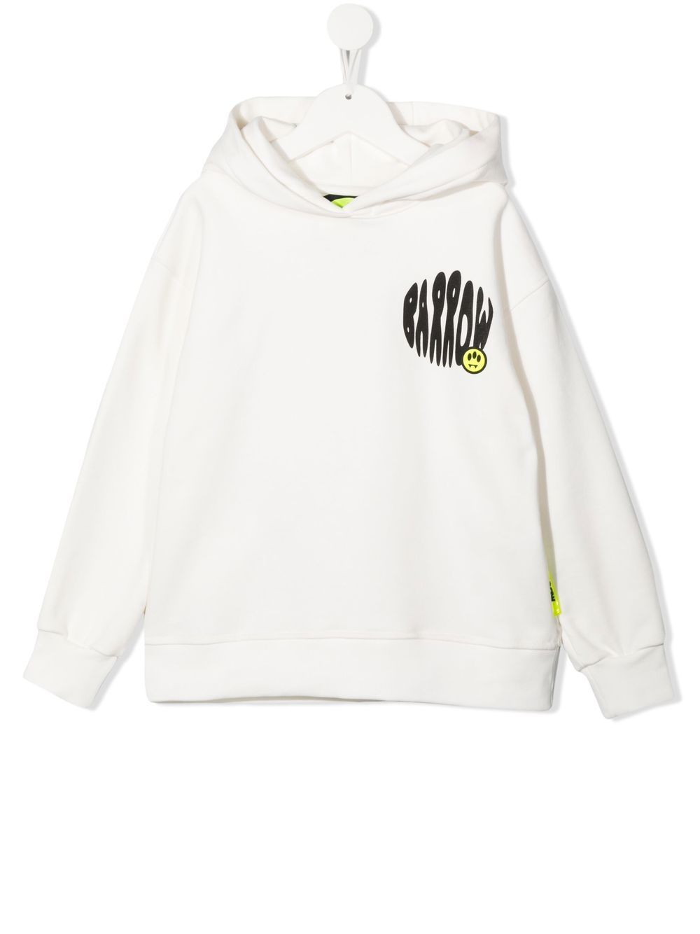 Barrow kids logo印花棉连帽衫 - 中性色