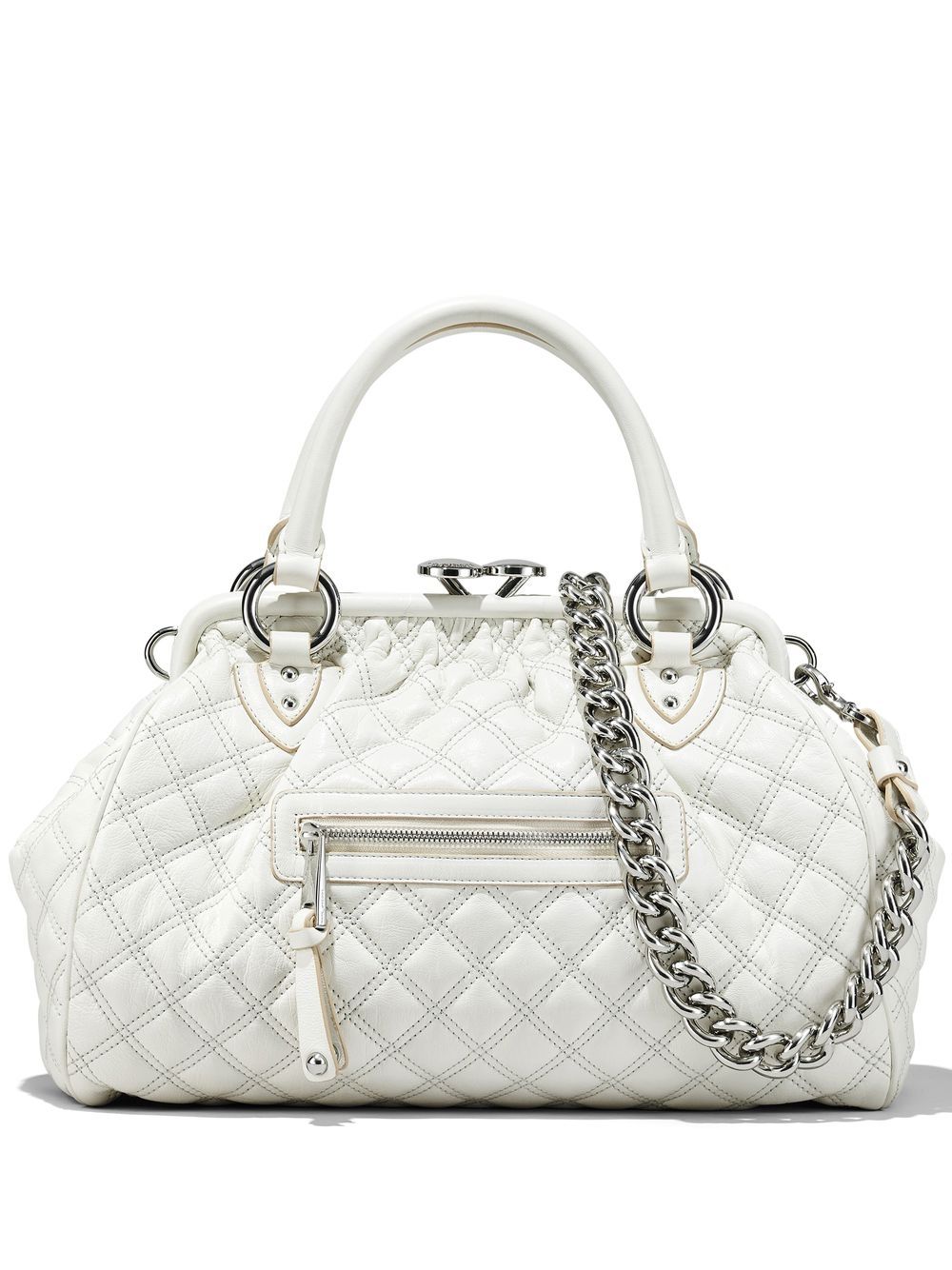 Marc Jacobs The Stam 皮质托特包 - 白色