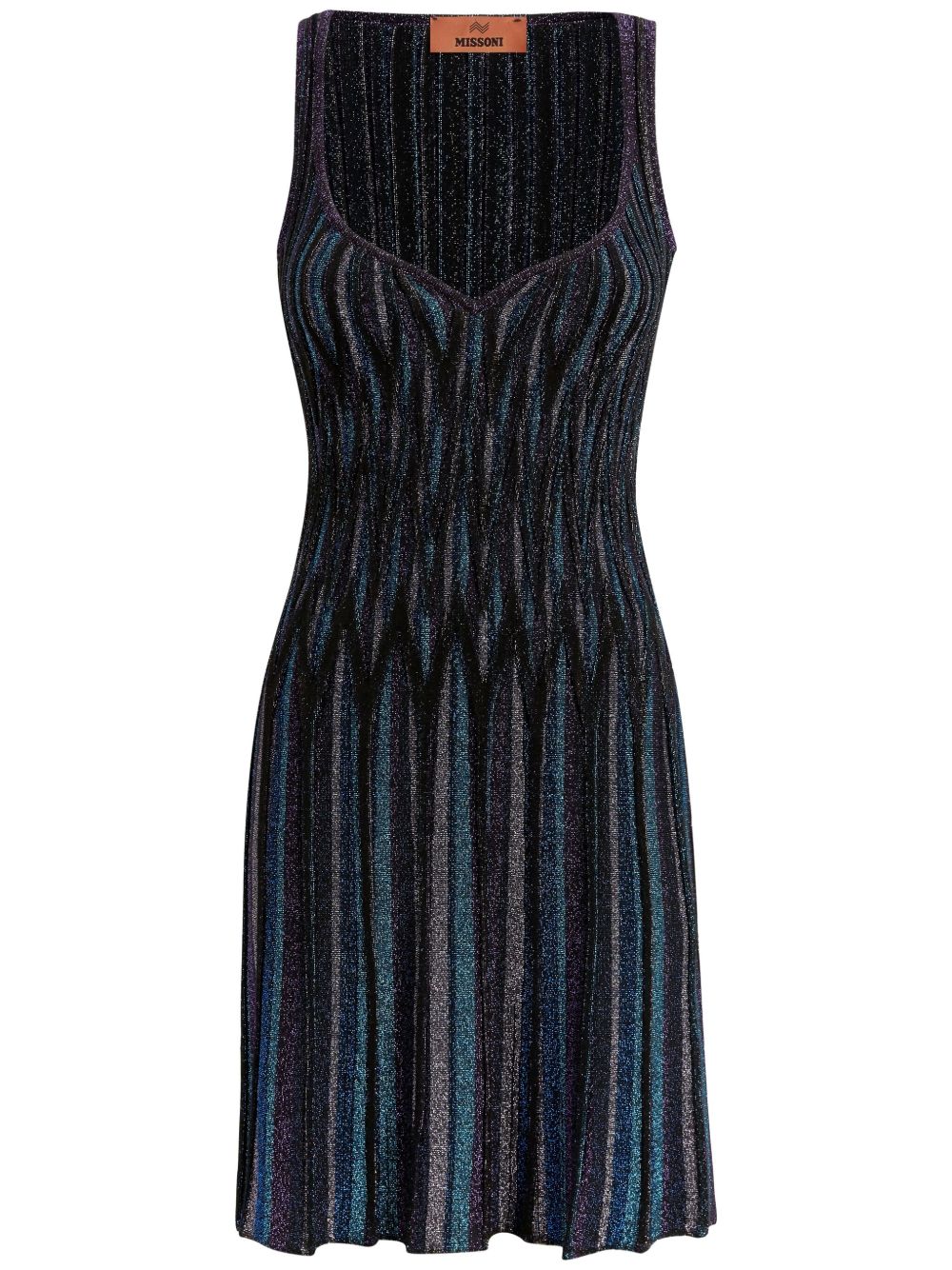 Missoni Diamond 迷你连衣裙 - 黑色