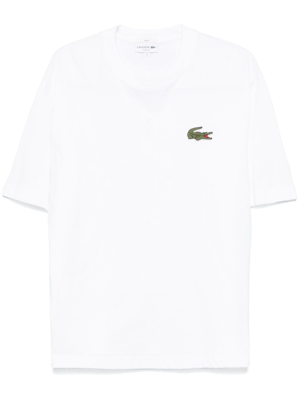 Lacoste logo贴花T恤 - 白色
