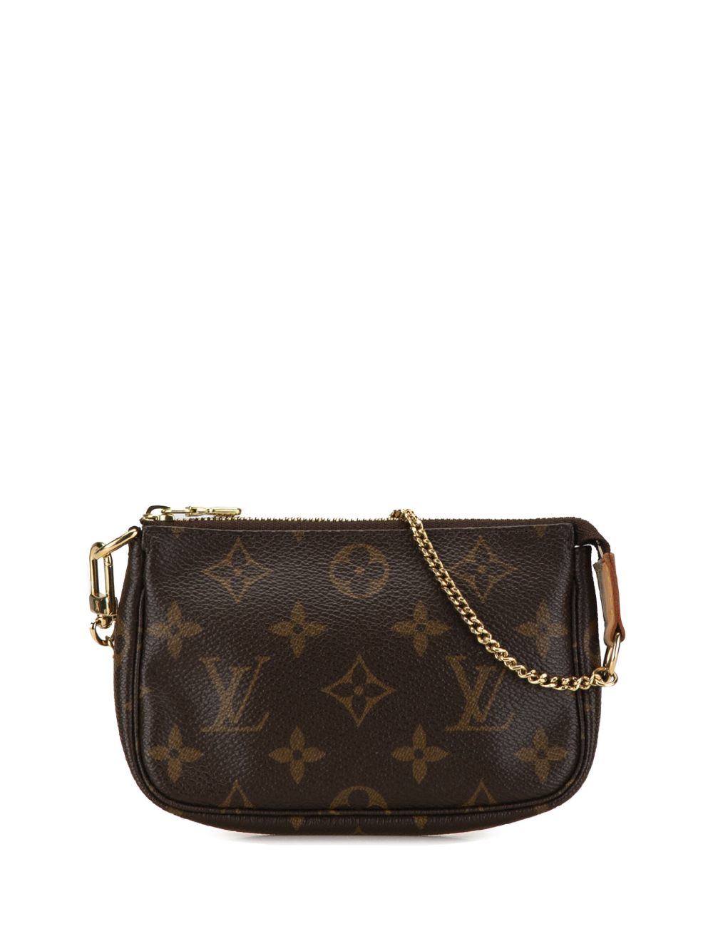 Louis Vuitton Pre-Owned Monogram Mini Pochette Accessoires 手提包（2005年典藏款） - 褐色