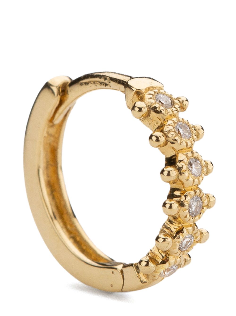 DE JAEGHER 18kt yellow gold Mrs Darling diamond earrings - 金色