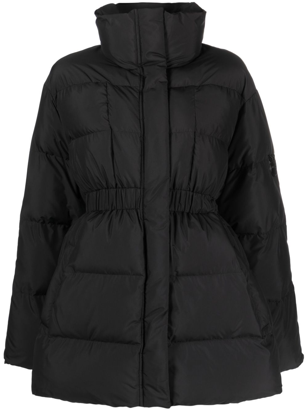 PINKO logo标牌填充外套 - 黑色