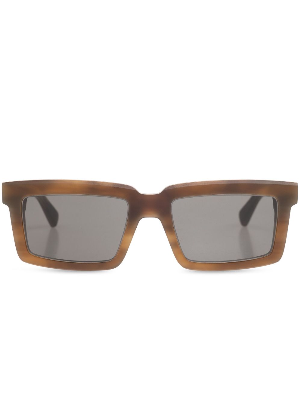 Mykita Dakar 长方形镜框太阳眼镜 - 褐色