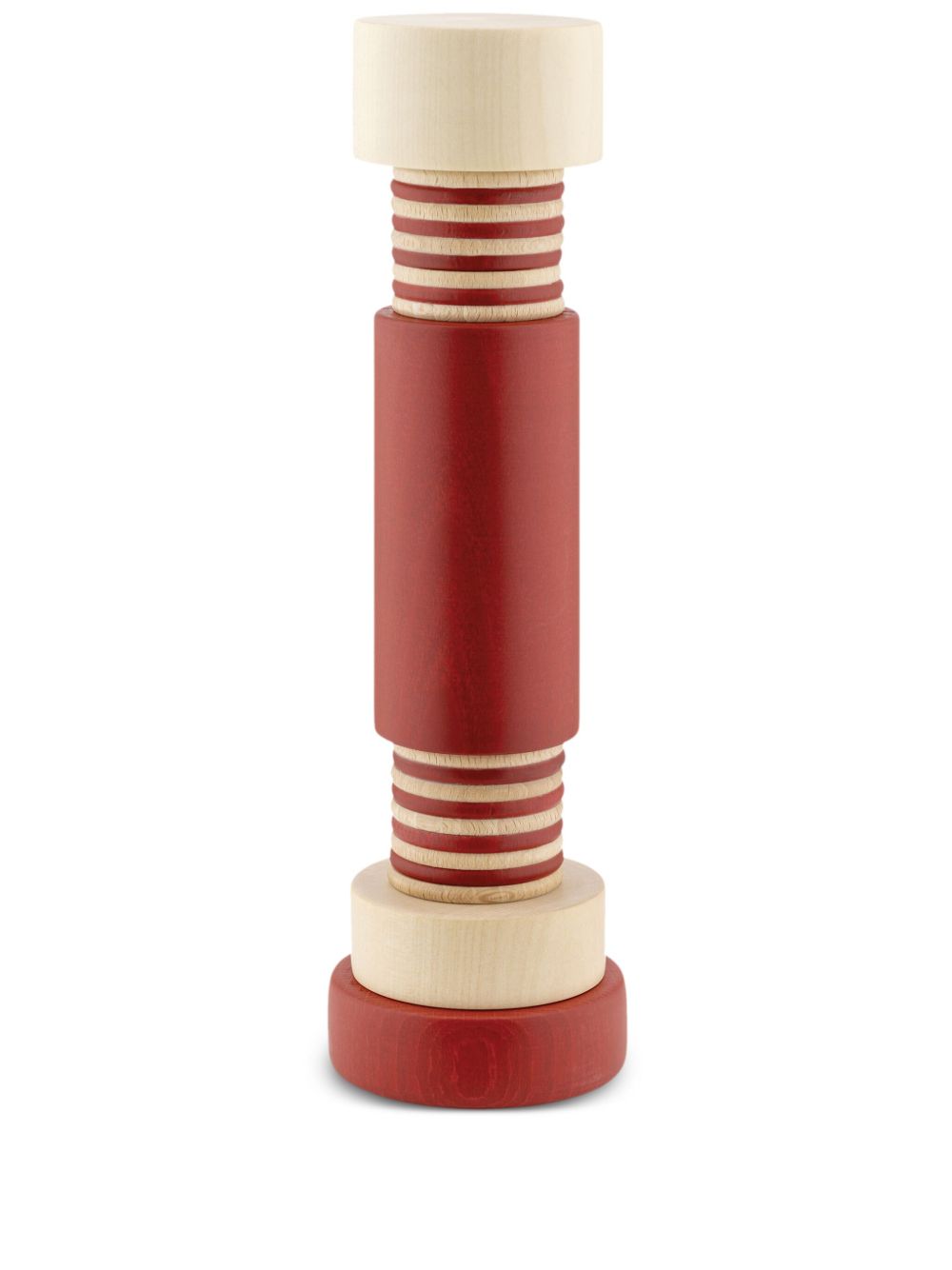 Alessi Twergi 木质盐与胡椒研磨器 - 红色