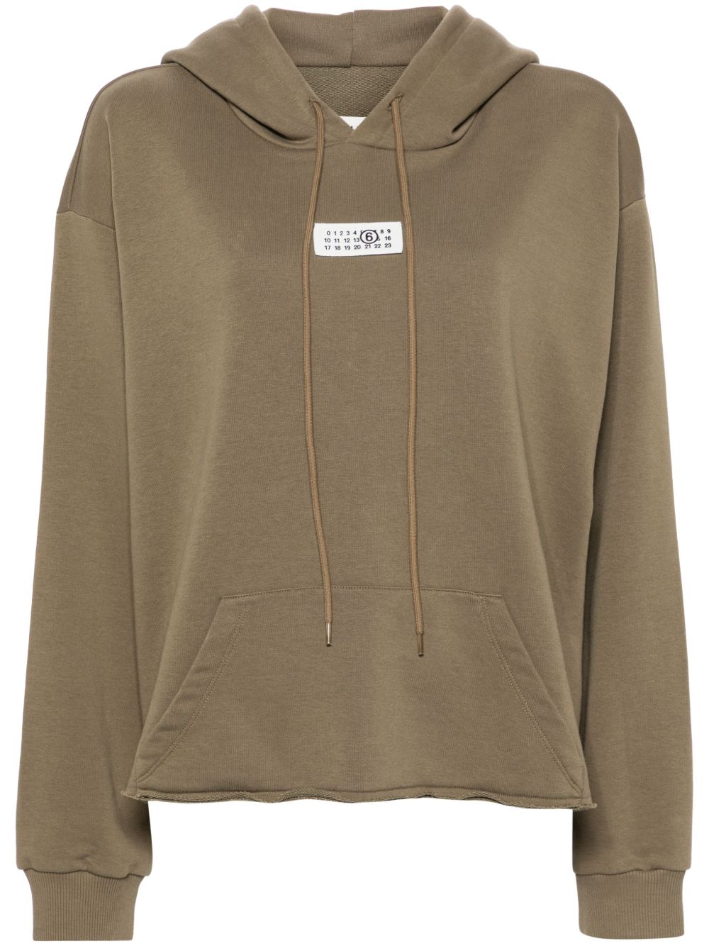 MM6 Maison Margiela 数字贴花连帽衫 - 绿色